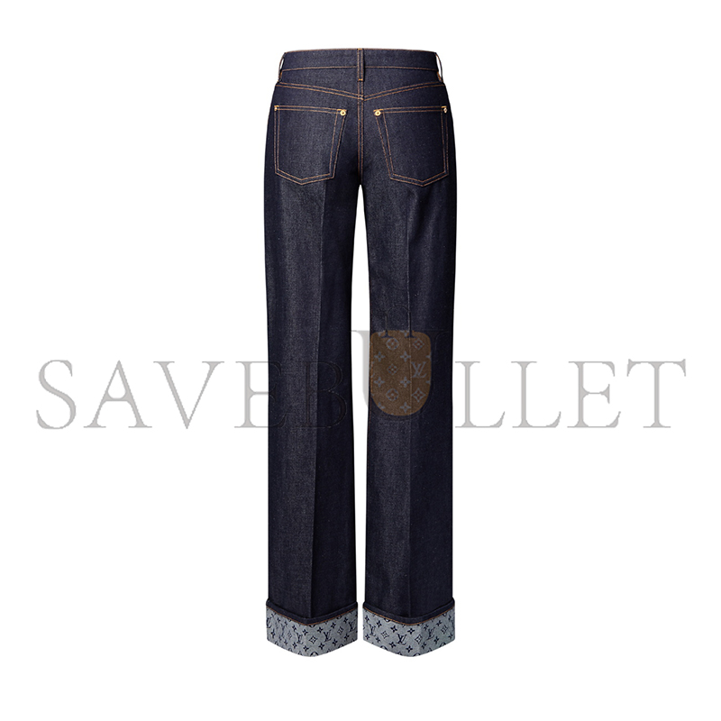 LOUIS VUITTON CUFFED HEM FLARED JEANS 1AIBHB
